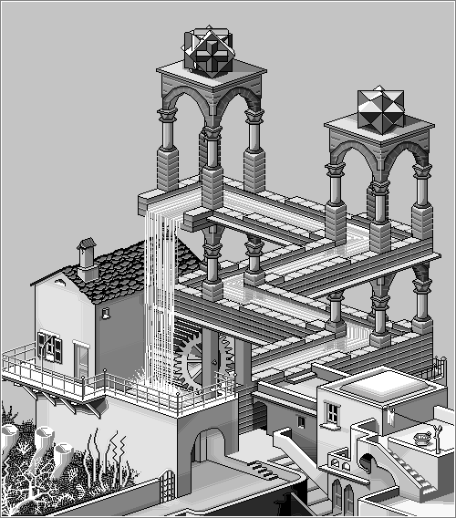 Ascendiendo-Descendiendo / M.C. Escher