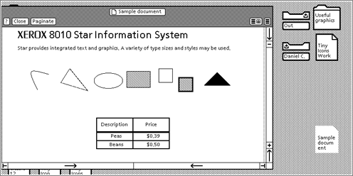 Xerox 8010 Star / Operating System Interface Design Between 1981-2009