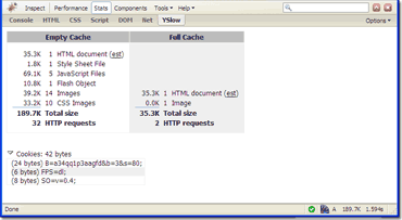 YSlow StatsView