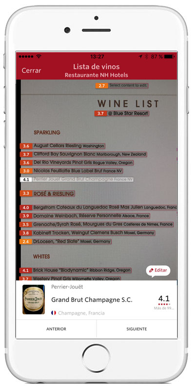 Vivino app