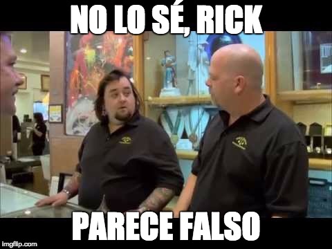 No sé Rick, parece falso