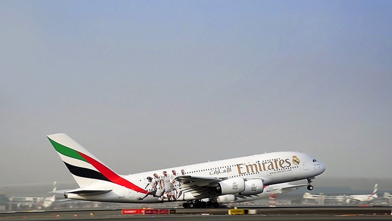 Despegue de A380 Real Madrid