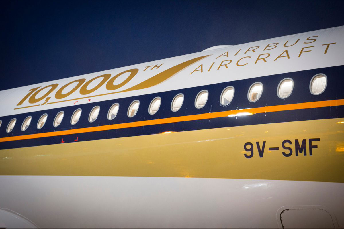 Logo de los 10000 Airbus