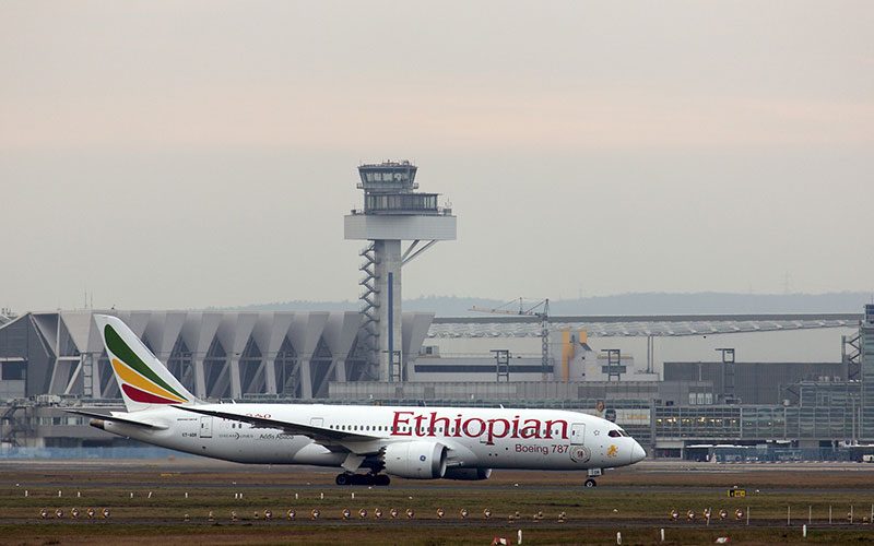 Un Boeing 787 de Ethiopian en Frankfurt