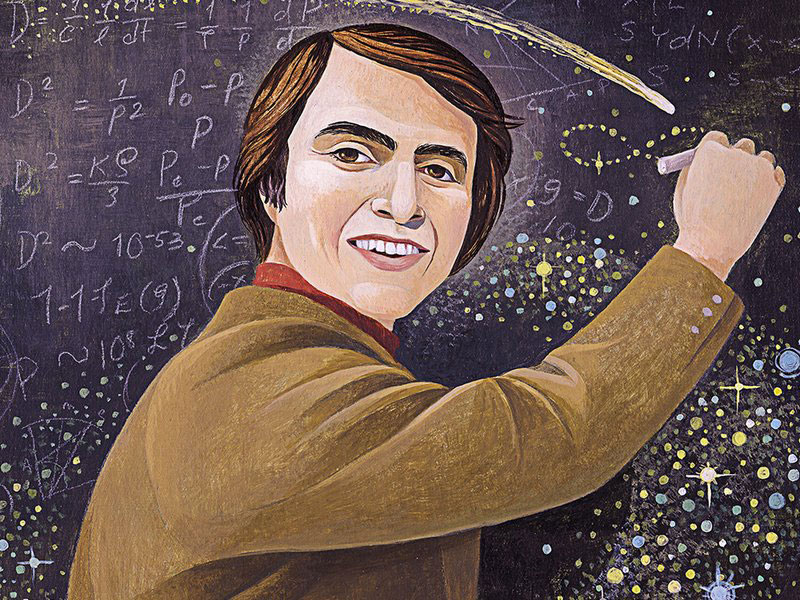 Carl Sagan por Jody Hewgill