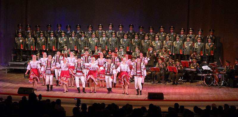 El coro del Ejército Rojo en 2009