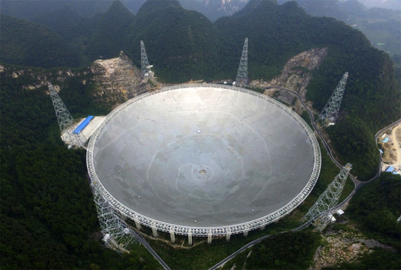 FAST visto desde el aire  - Observatorio Astronómico Nacional de China/Academia China de las Ciencias
