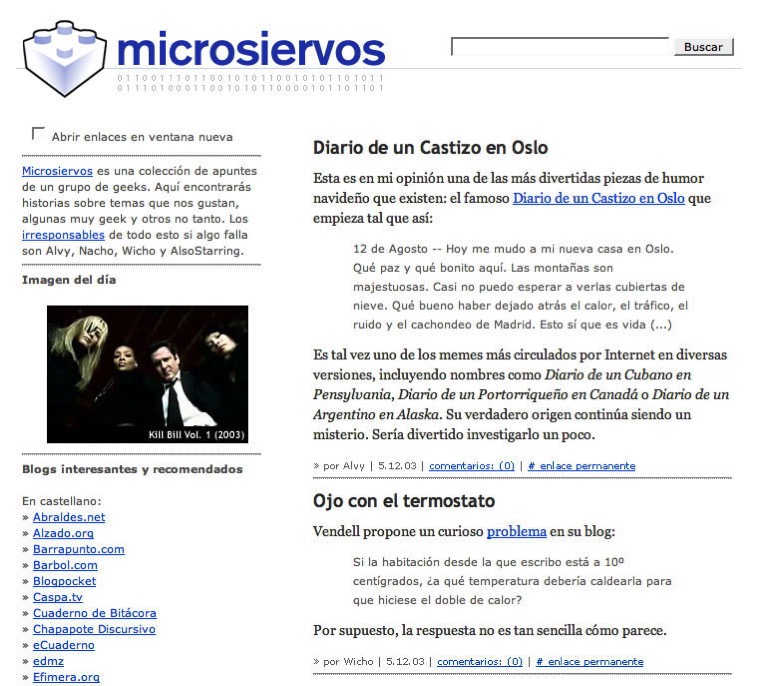 Microsiervos en diciembre de 2003