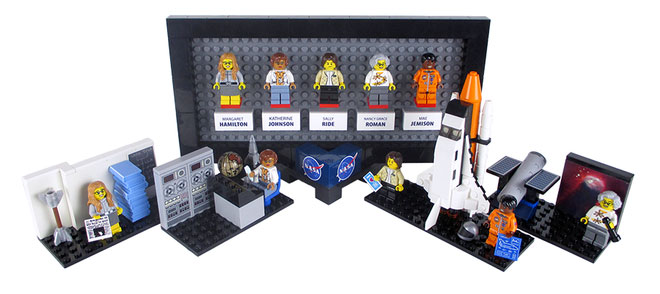 Mujeres de la NASA en Lego