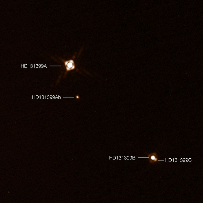 HD 131399Ab visto por Sphere