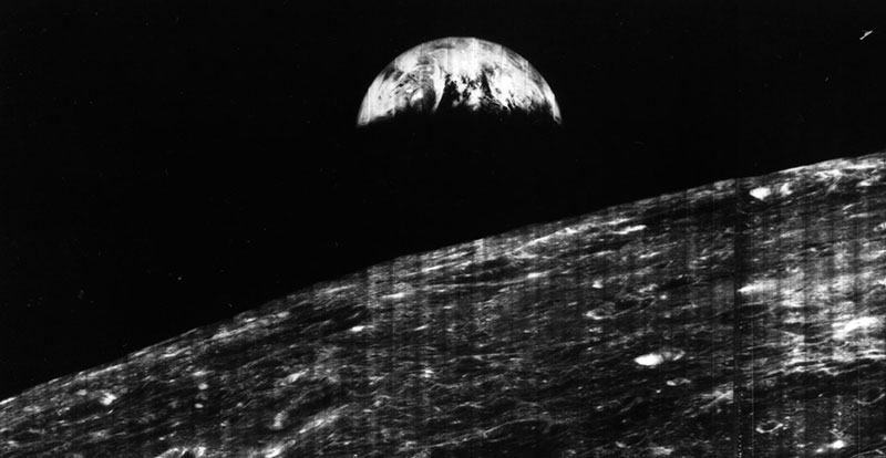 La Tierra vista desde la Luna en 1966