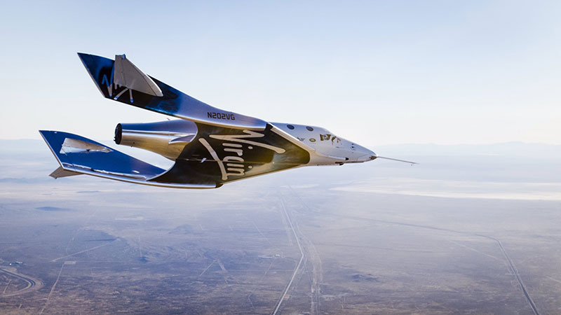 El VSS unity en su primer vuelo libre