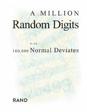 A Million Random Digits with 100,000 Normal Deviates
