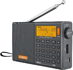 Radio Portátil XHDATA D-808: AM/FM/SW/MW/LW, digital, USB-C Radio Portátil XHDATA D-808: AM/FM/SW/MW/LW, digital, USB-C